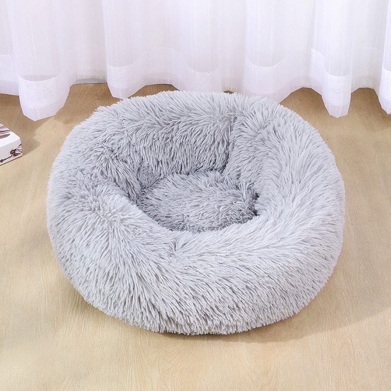 PawVenture Super‑Soft Plush Dog & Cat House Bed