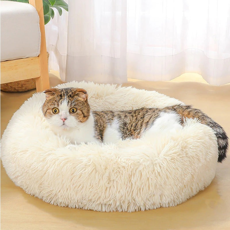 PawVenture Super‑Soft Plush Dog & Cat House Bed