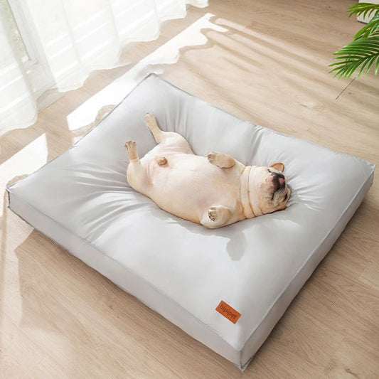 Kimpets Ultra Plush Orthopedic Foam Dog Bed – Removable Faux-Fur Cover & Waterproof Base