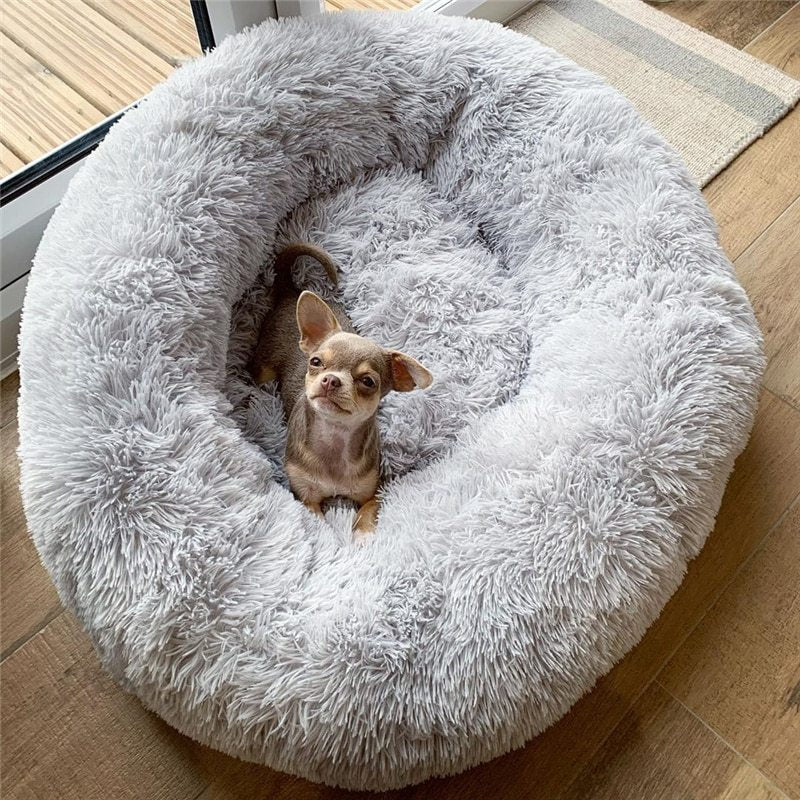 PawVenture Super‑Soft Plush Dog & Cat House Bed