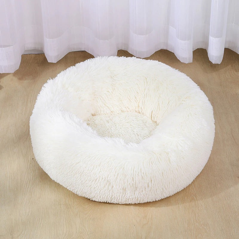 PawVenture Super‑Soft Plush Dog & Cat House Bed