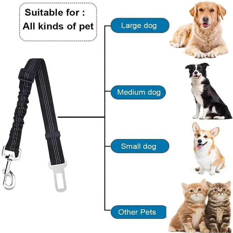 PawVenture Premium Car Safety Harness & Seat Belt for Dogs & Cats