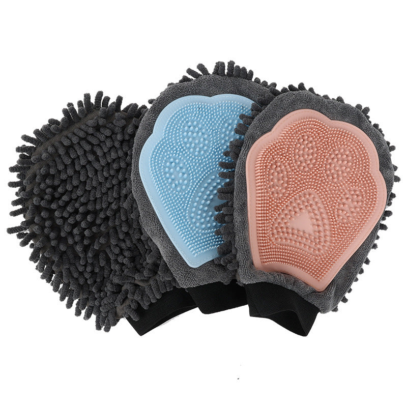 PawVenture 2‑in‑1 Self‑Cleaning Pet Grooming Glove