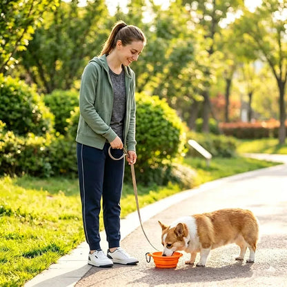 Collapsible Dog Bowl Food Silicone Pet Travel Bowl Portable Foldable Puppy Cat Water Feeder Outdoor Camping Dish with Carabiner