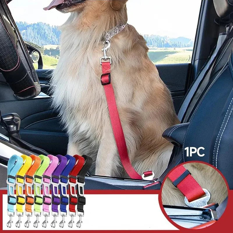 PawVenture Premium Car Safety Harness & Seat Belt for Dogs & Cats